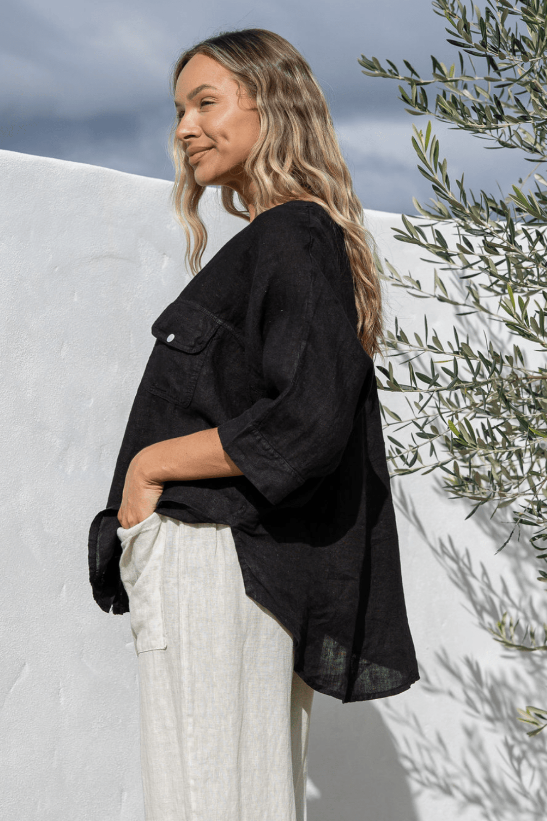 Nomade Shirt - Black - FA1 - Pizazz BoutiqueFree Angel