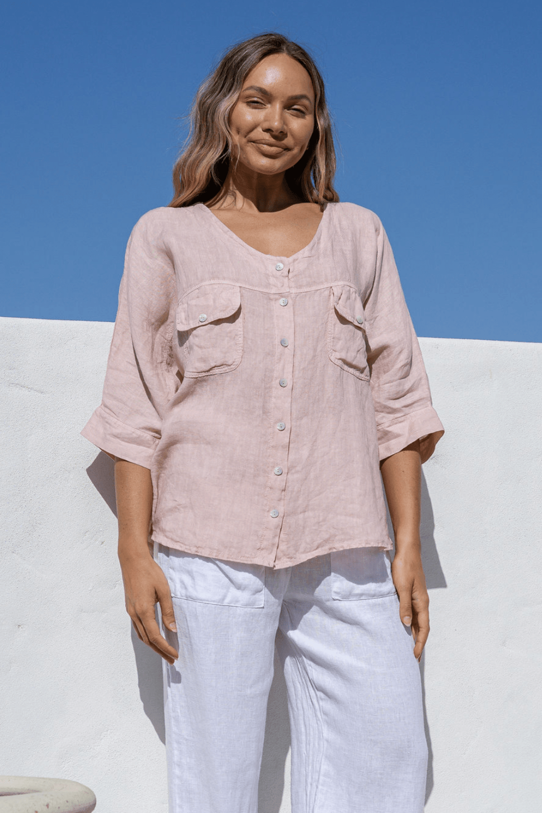 Nomade Shirt - Blush - FA1 - Pizazz BoutiqueFree Angel
