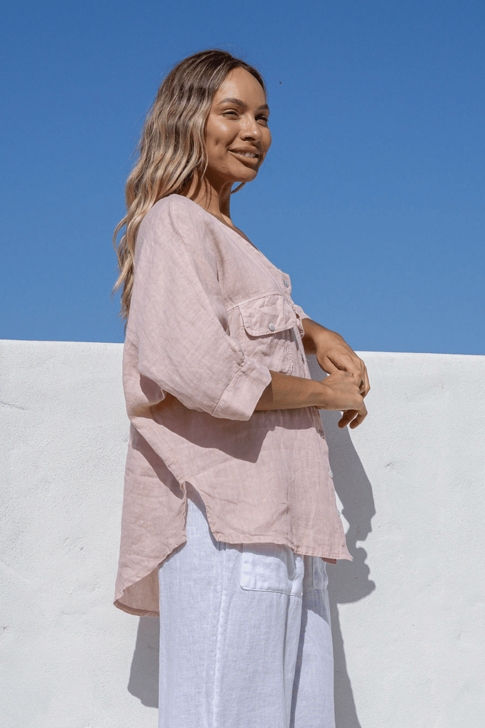 Nomade Shirt - Blush - FA1 - Pizazz BoutiqueFree Angel