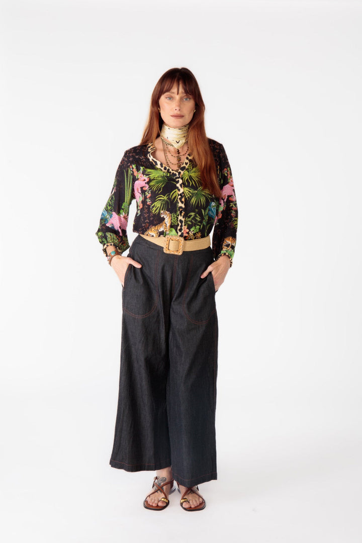 Nouveau Shirt - Black - RY7 - Pizazz BoutiqueRubyyaya