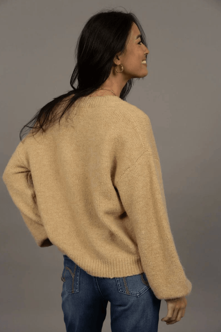 Nouveau V Neck - Latte - HM6 - Pizazz BoutiqueHumidity