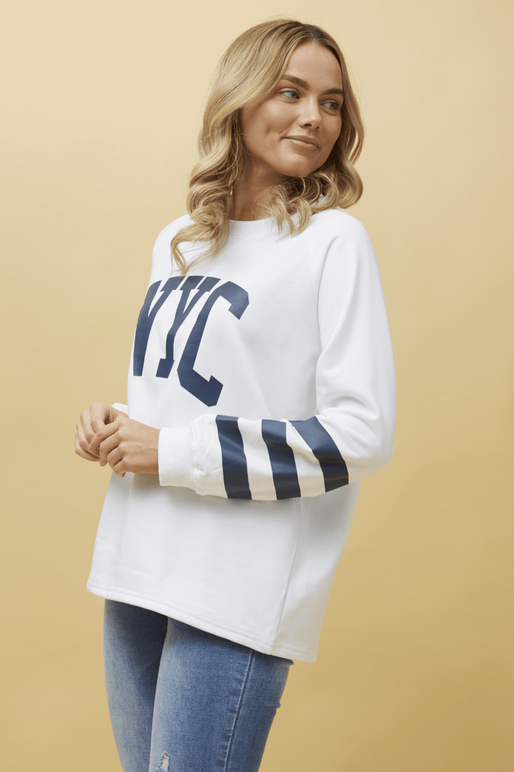 NYC Jumper - White - CK2 - Pizazz BoutiqueCaroline Morgan