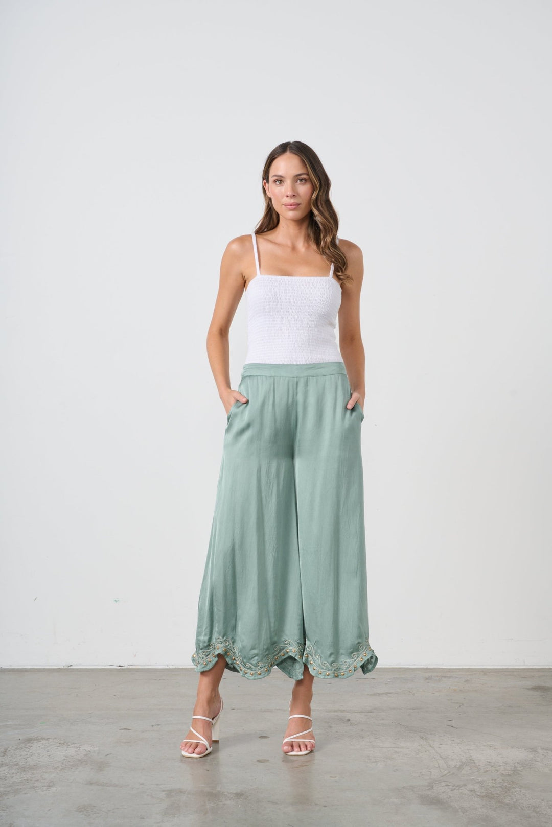 Nyx Pant - Seafoam - CJ22 - Pizazz BoutiqueCaju