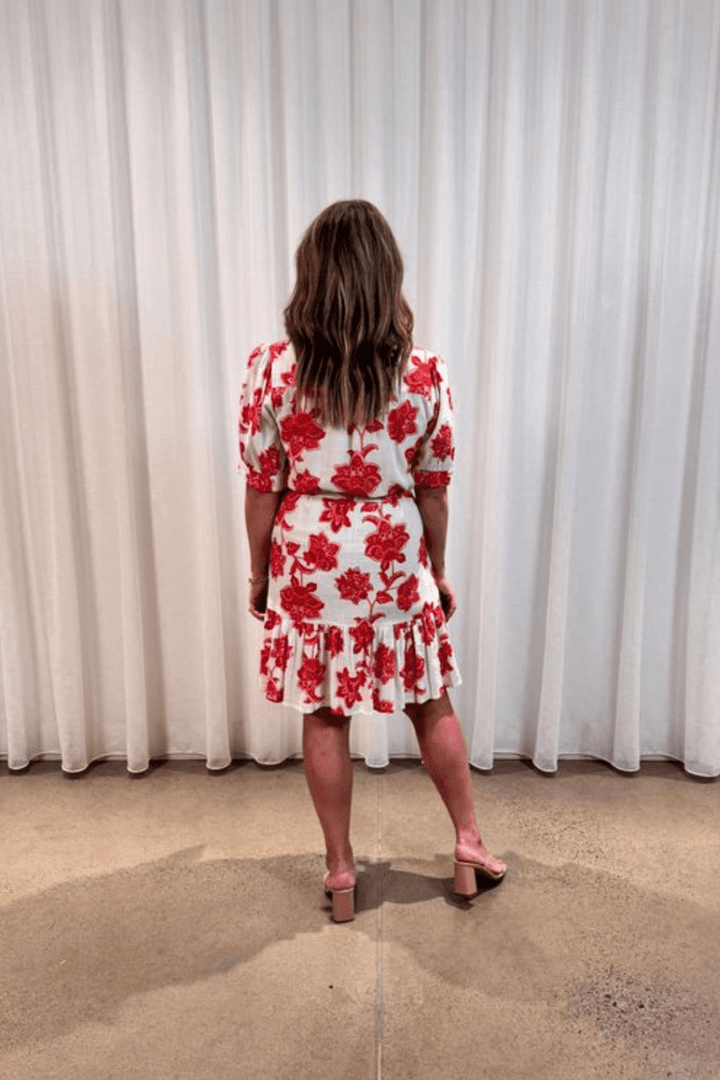 Oriental Shirt Dress - Red - BY1 - Pizazz BoutiqueBeautiful Stories