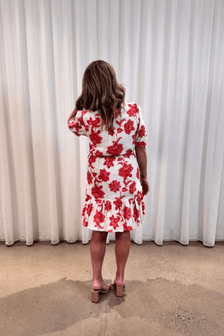 Oriental Shirt Dress - Red - BY1 - Pizazz BoutiqueBeautiful Stories