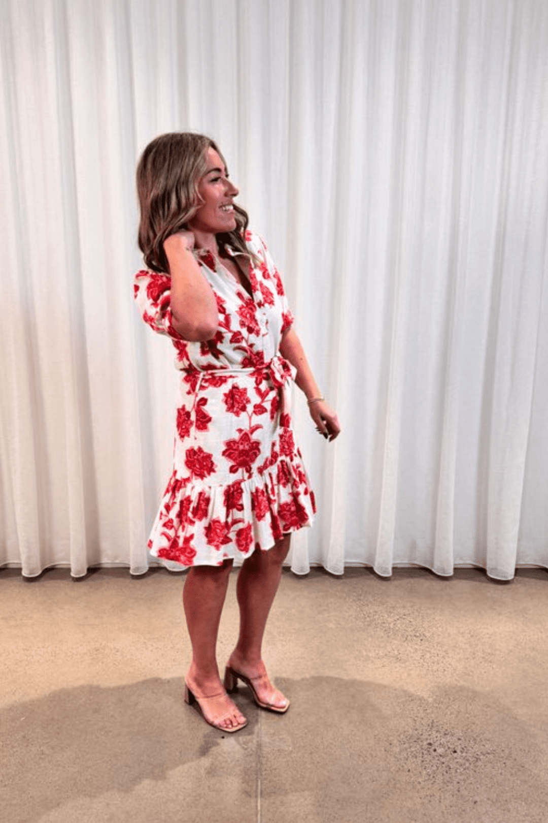 Oriental Shirt Dress - Red - BY1 - Pizazz BoutiqueBeautiful Stories