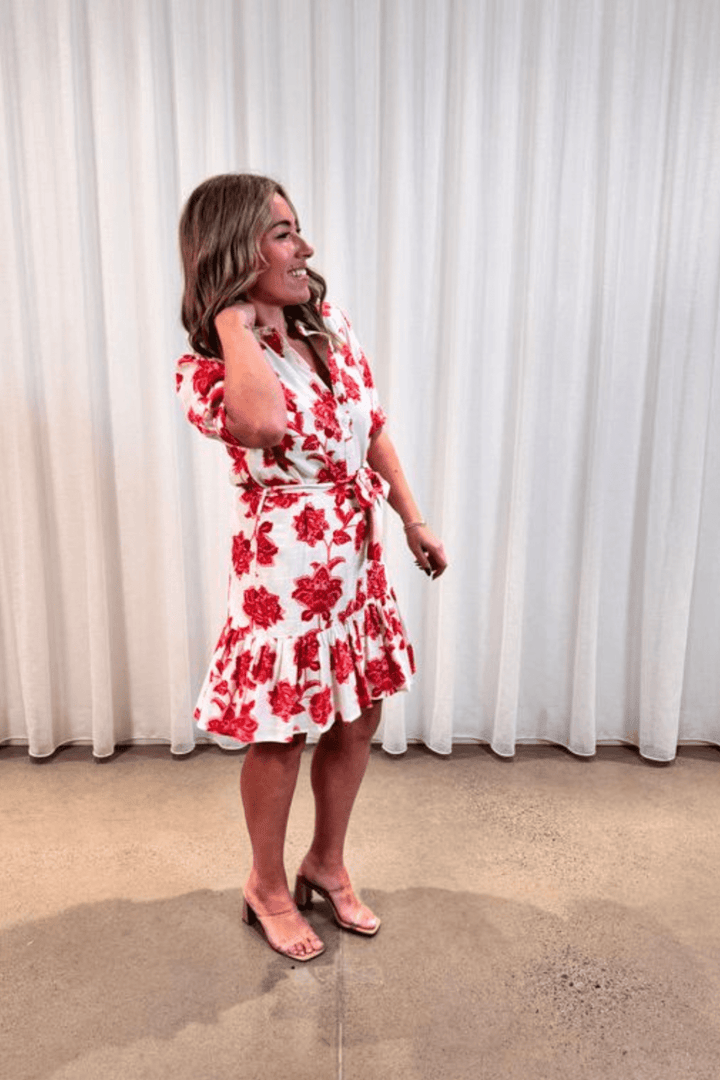 Oriental Shirt Dress - Red - BY1 - Pizazz BoutiqueBeautiful Stories