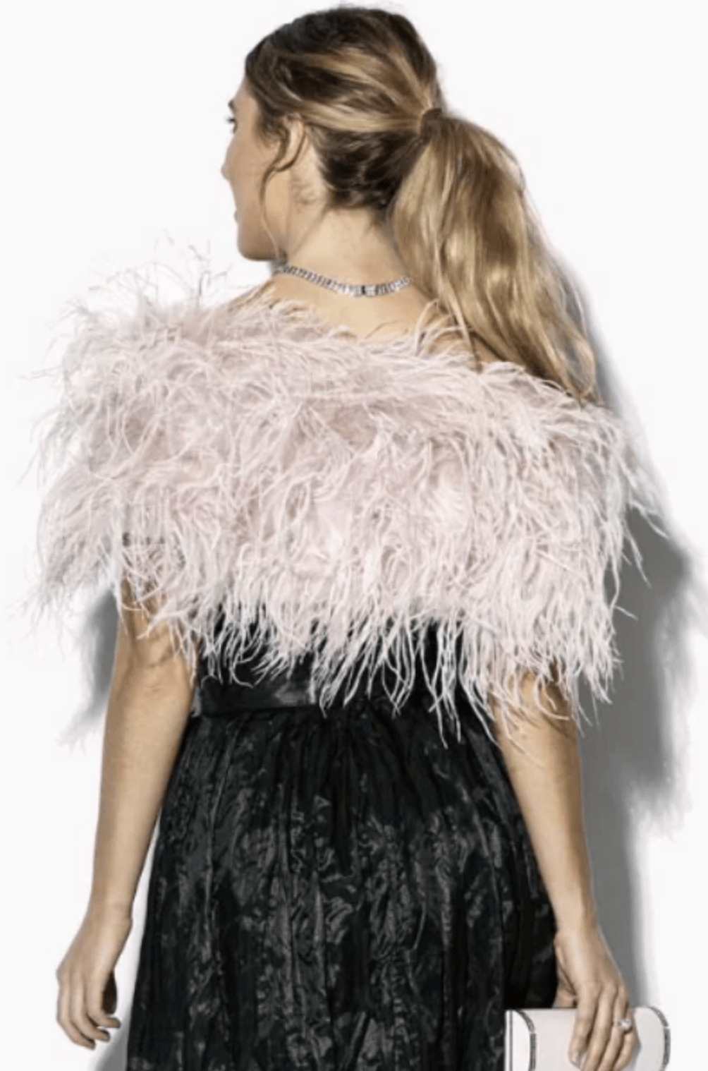 Ostrich Feather Shrug - Blush - FI2 - Pizazz BoutiquePizazz Boutique
