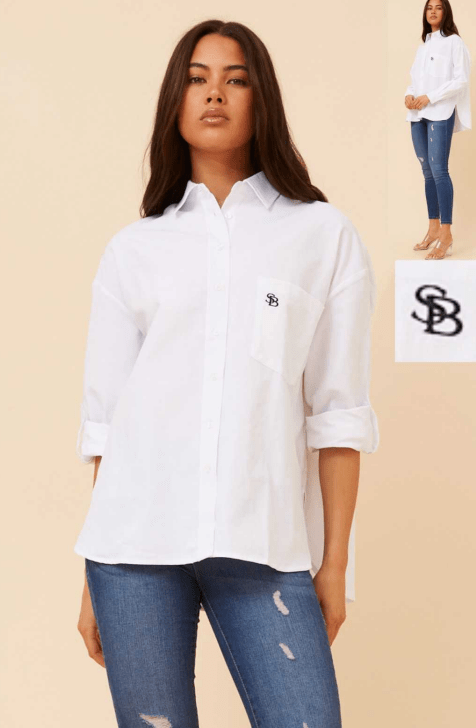 Over Shirt - White - CK6 - Pizazz BoutiqueCaroline Morgan