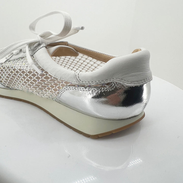 Paget Sneaker - Silver & White - DJ44