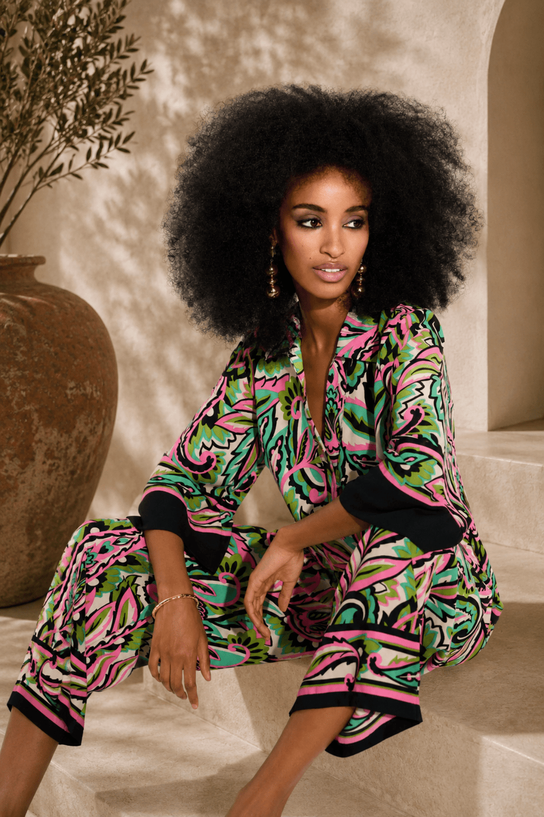 Paisley Print Top - JR13 - Pizazz BoutiqueJoseph Ribkoff