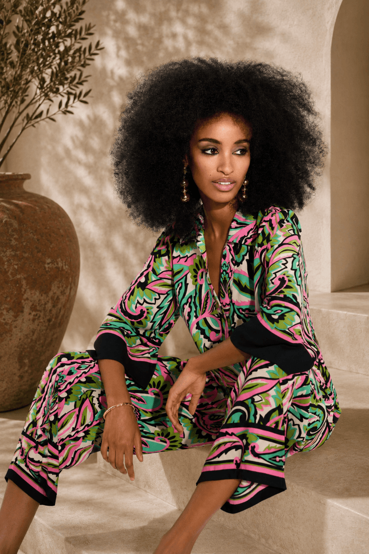 Paisley Print Top - JR13 - Pizazz BoutiqueJoseph Ribkoff