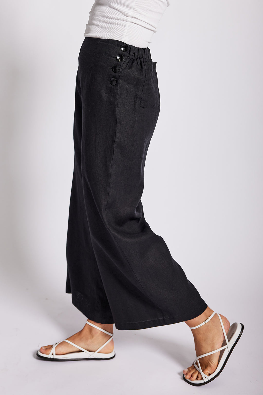 Palazzo Pants - Black - SS7