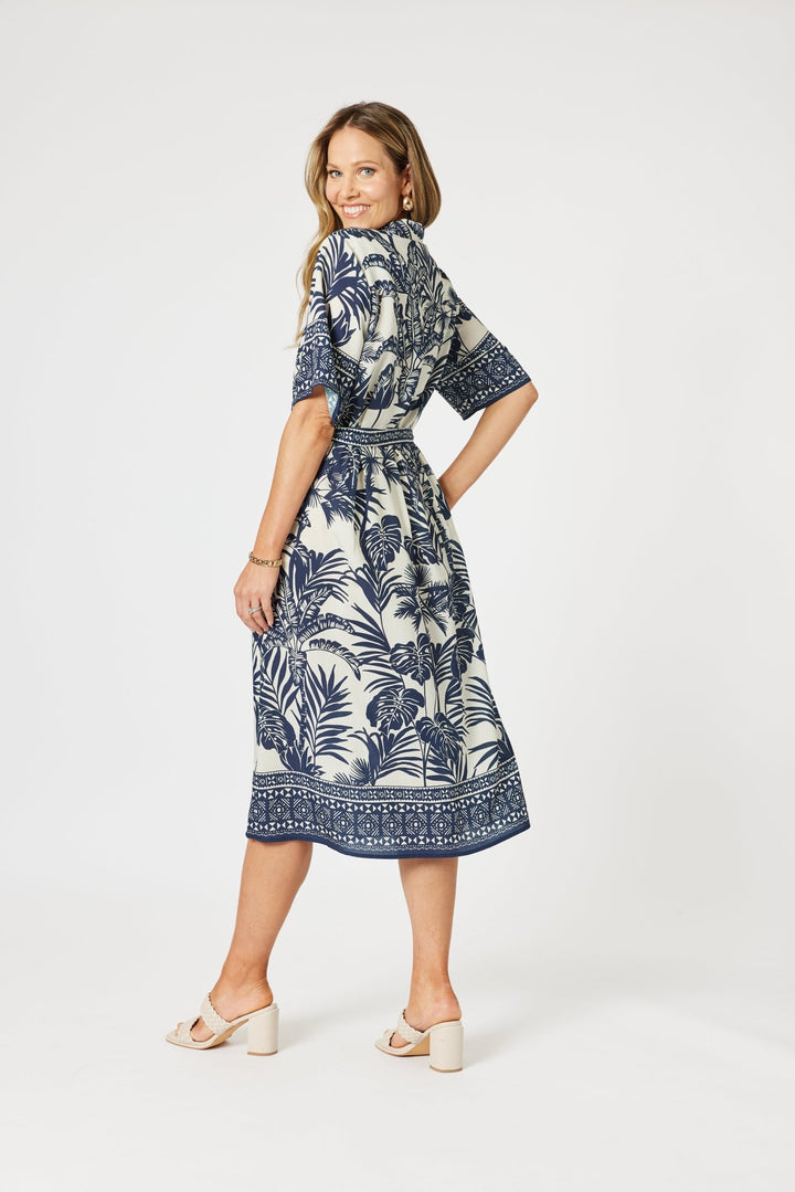 Palm Cove Dress - Navy Multi - HV26 - Pizazz BoutiqueHammock & Vine