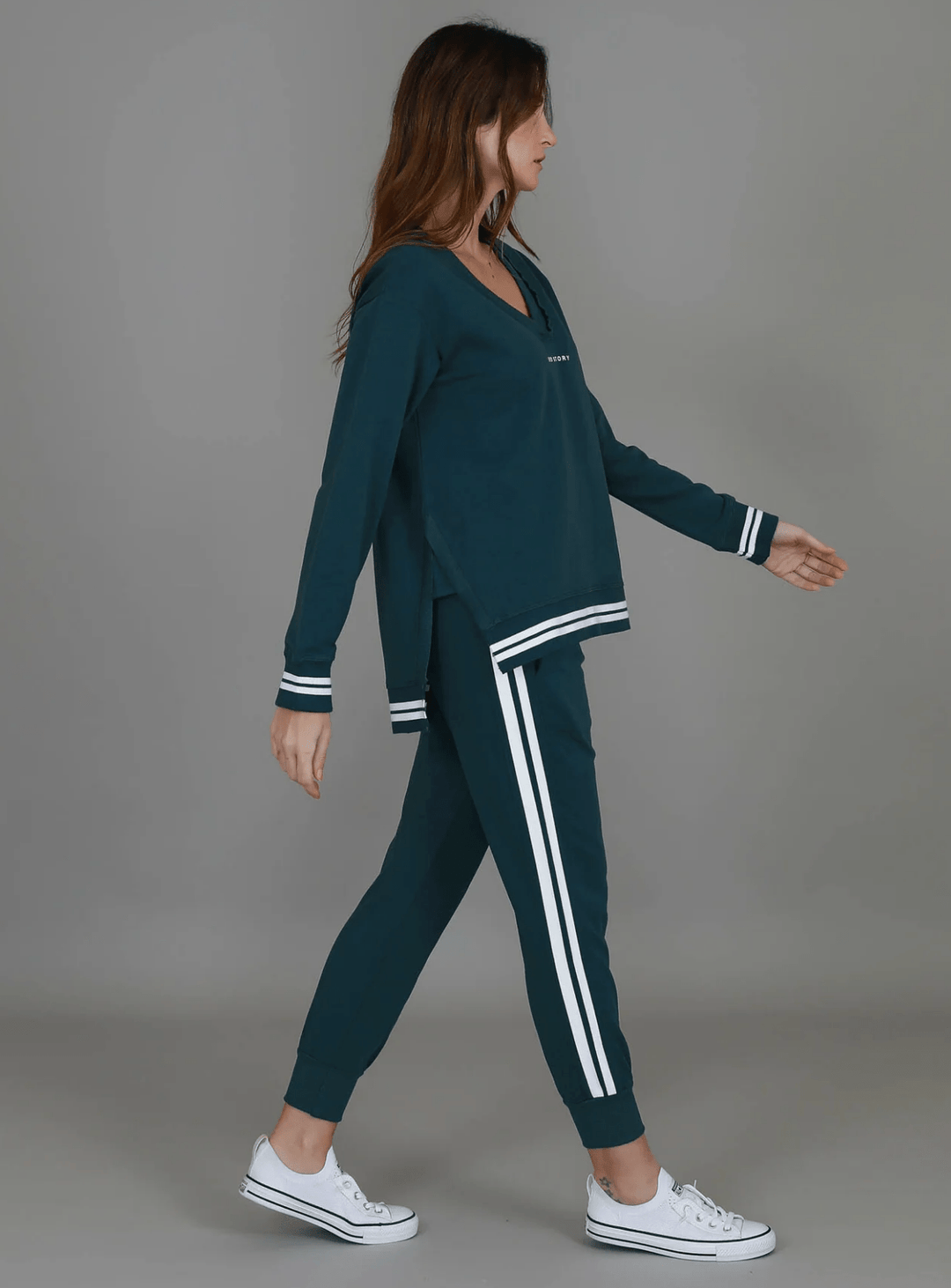 Pammy 3S Logo Sweater - Teal - RD6 - Pizazz Boutique3RD STORY