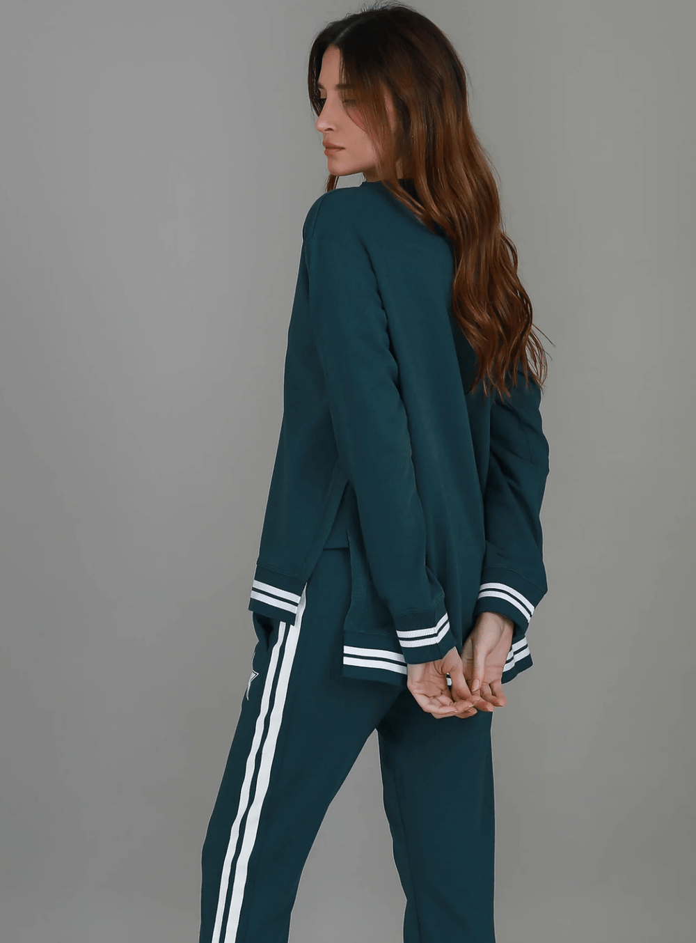 Pammy 3S Logo Sweater - Teal - RD6 - Pizazz Boutique3RD STORY