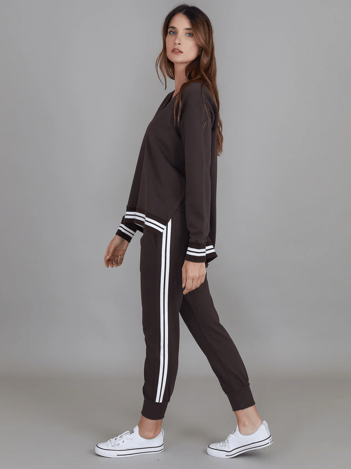 Pammy 3S Logo Sweater - Truffle - RD6 - Pizazz Boutique3RD STORY