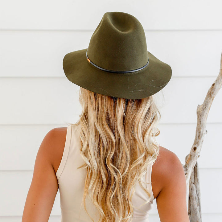 Panama Hat With Toggle | Khaki | SU7