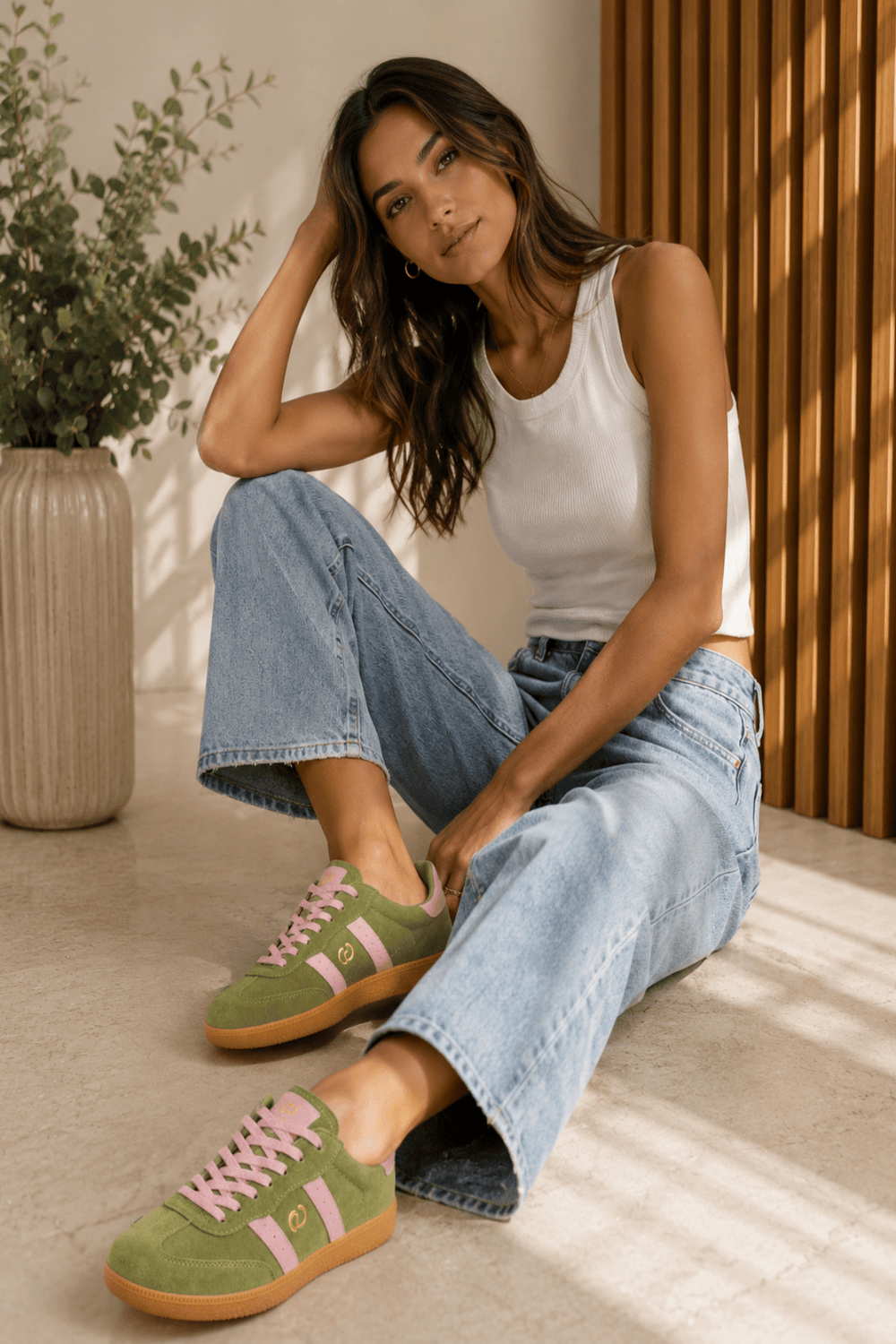 Parallel Sneaker - Sage/Pink - GO2 - Pizazz BoutiqueGoodsole