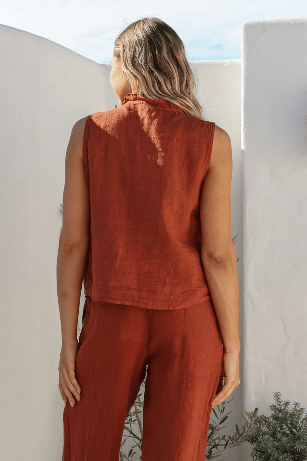 Parigi Linen Top - Coco - FA31 - Pizazz BoutiqueFree Angel