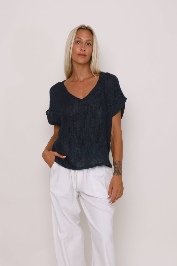 Paris Hessian Top - Black - CB1 - Pizazz BoutiqueCarbon The Label