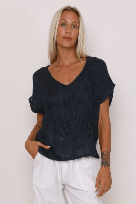 Paris Hessian Top - Black - CB1 - Pizazz BoutiqueCarbon The Label