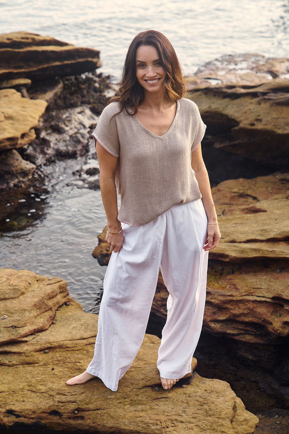 Paris Hessian Top - Cinnamon - CB1 - Pizazz BoutiqueCarbon The Label