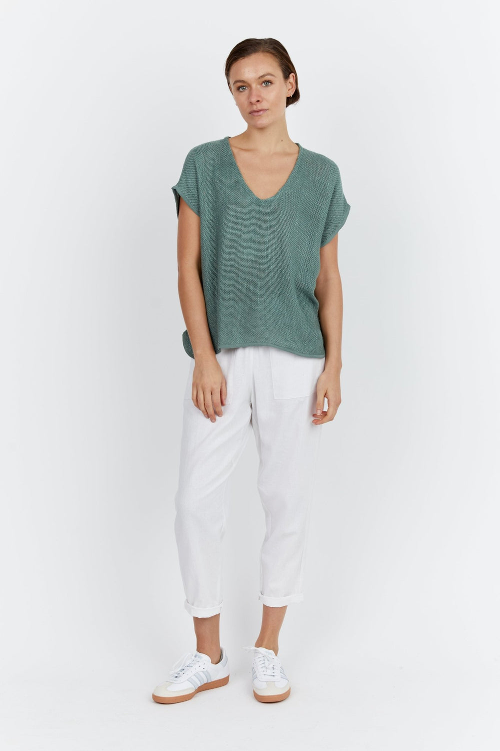 Paris Hessian Top - Seafoam - CB1 - Pizazz BoutiqueCarbon The Label