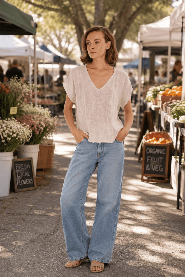 Paris Hessian Top - Soft Pink - CB1 - Pizazz BoutiqueCarbon The Label