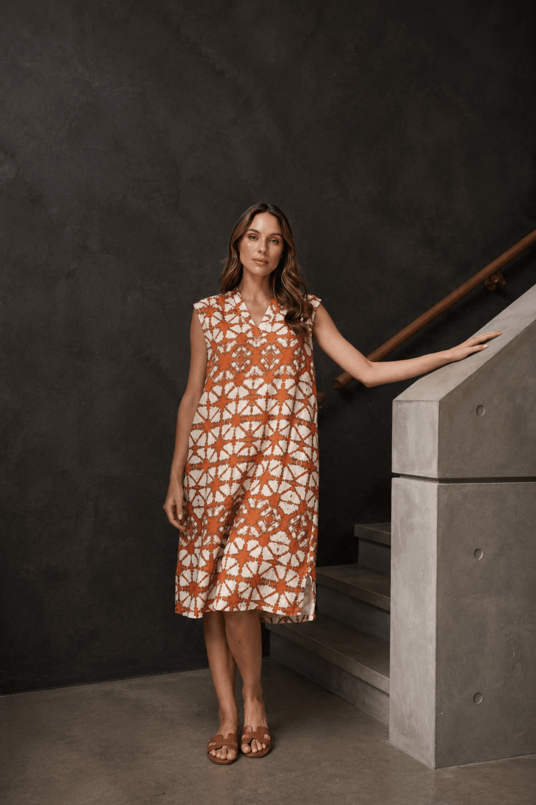 Parker Linen Dress - Urchin - OJ58 - Pizazz BoutiqueNaturals By O & J