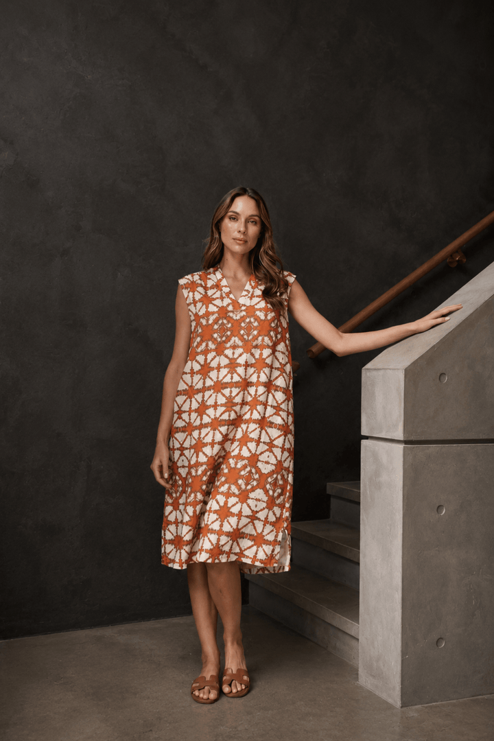 Parker Linen Dress - Urchin - OJ58 - Pizazz BoutiqueNaturals By O & J