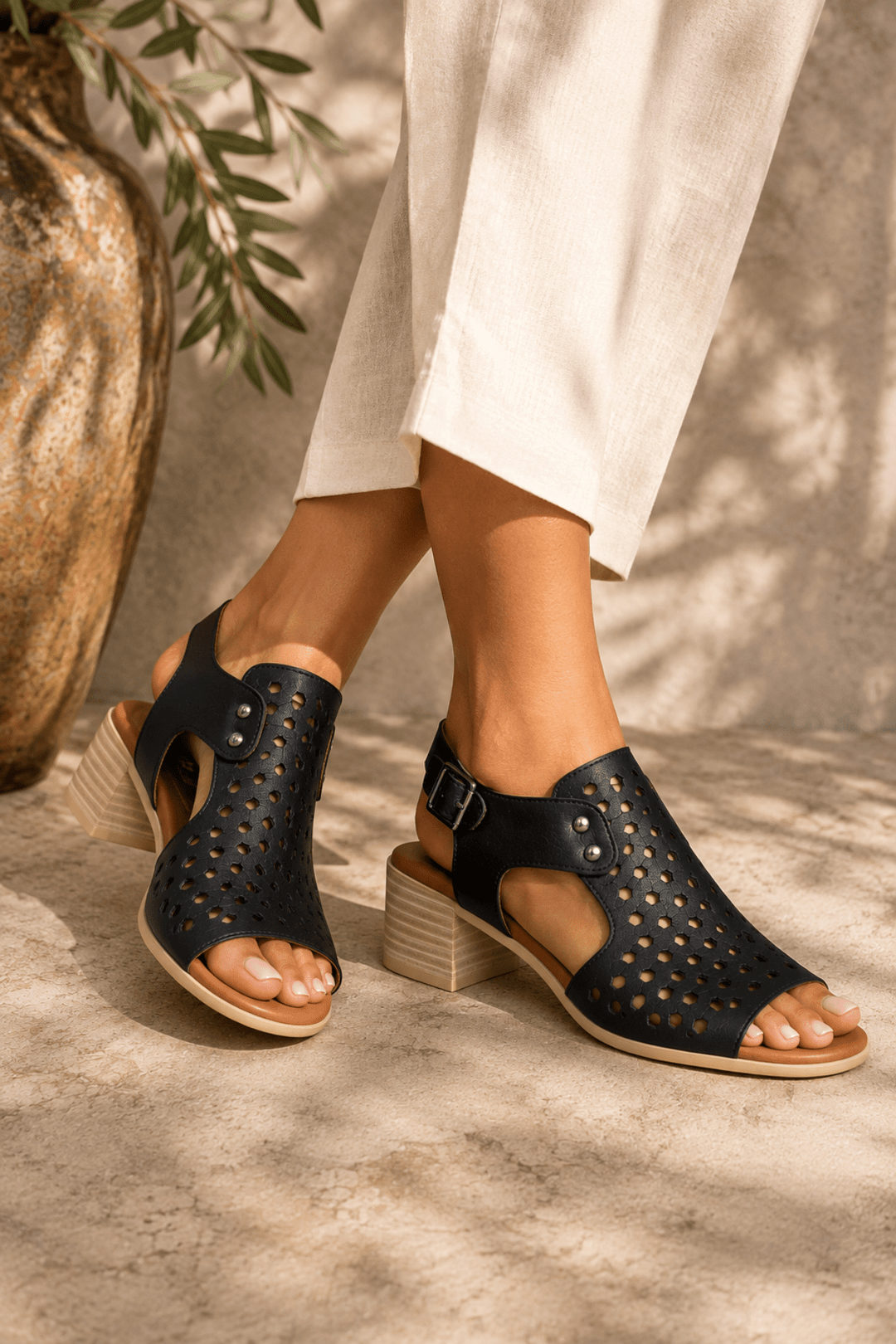 Pearl Sandal - Black - C30 - Pizazz BoutiqueCabello
