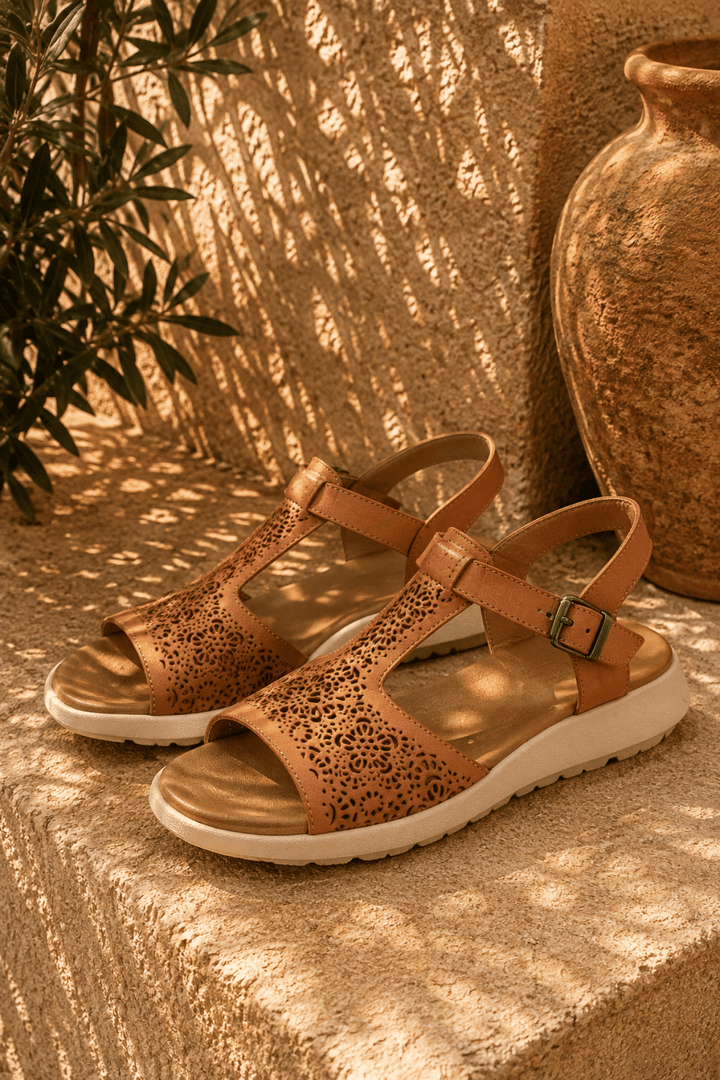 Penelope Sandal - Tan - C29 - Pizazz BoutiqueCabello