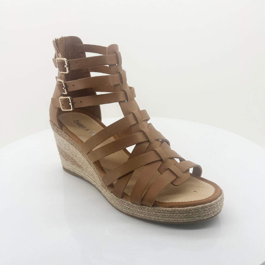 Pennies Heel - Tan - DJ39 - Pizazz BoutiqueDjango & Juliette