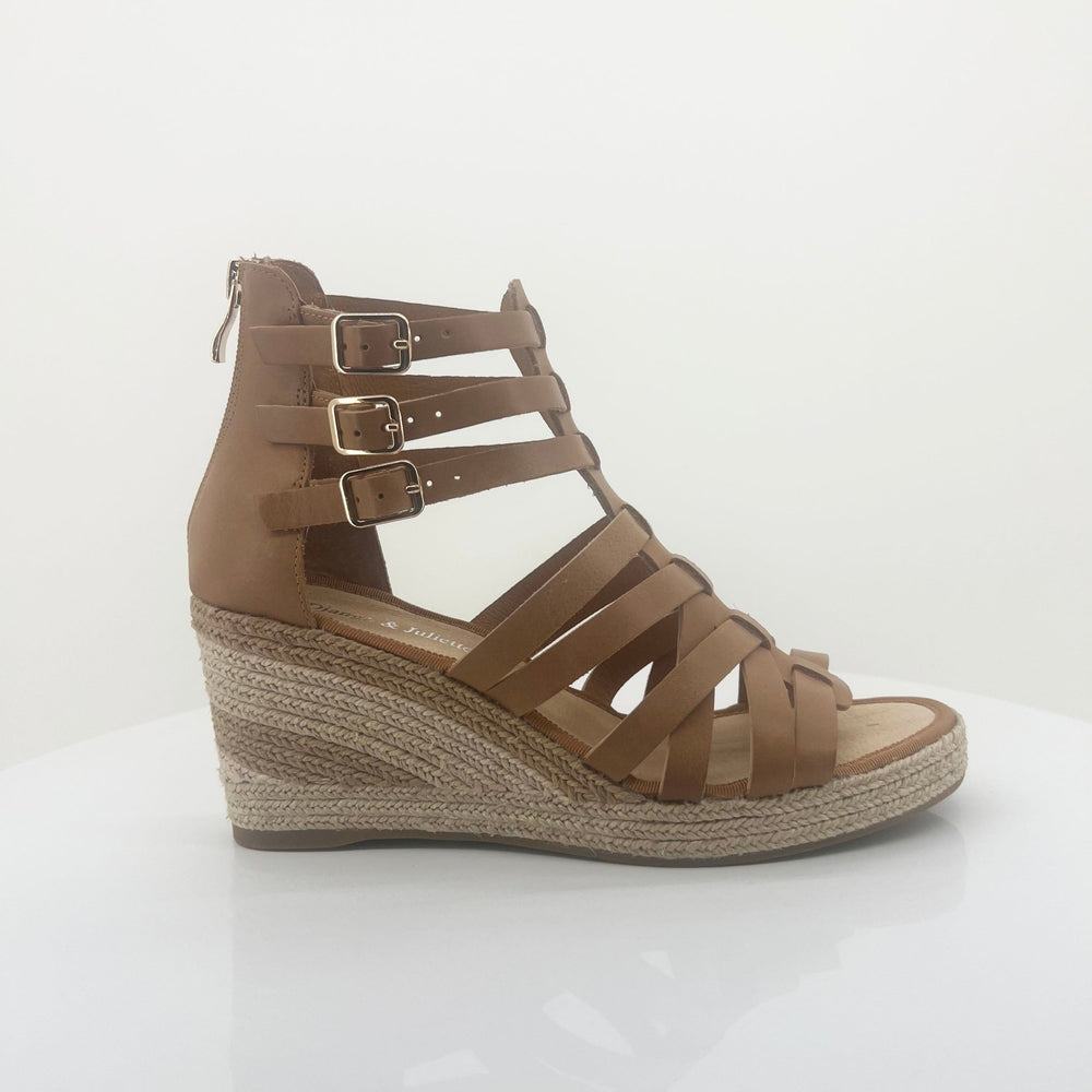 Pennies Heel - Tan - DJ39 - Pizazz BoutiqueDjango & Juliette