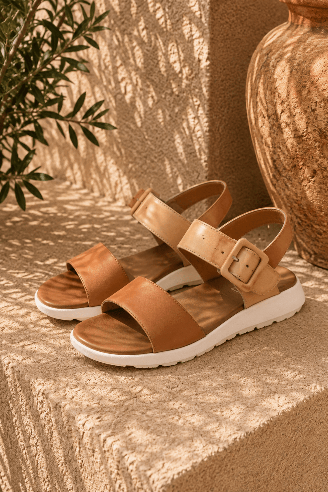 Pepe Sandal - Tan - C28 - Pizazz BoutiqueCabello
