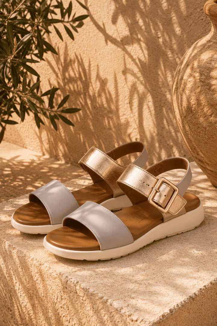 Pepe Sandal - Taupe - C28 - Pizazz BoutiqueCabello