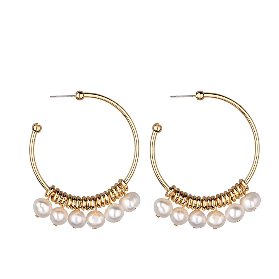 Pia Laura Freshwater Pearl Hoop - Pizazz BoutiqueGxG Collective
