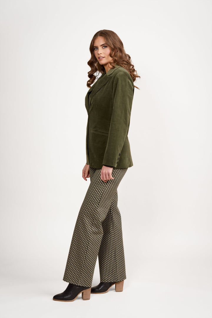 Pinwale Cord Blazer - Deep Sage - VA9 - Pizazz BoutiqueVassalli