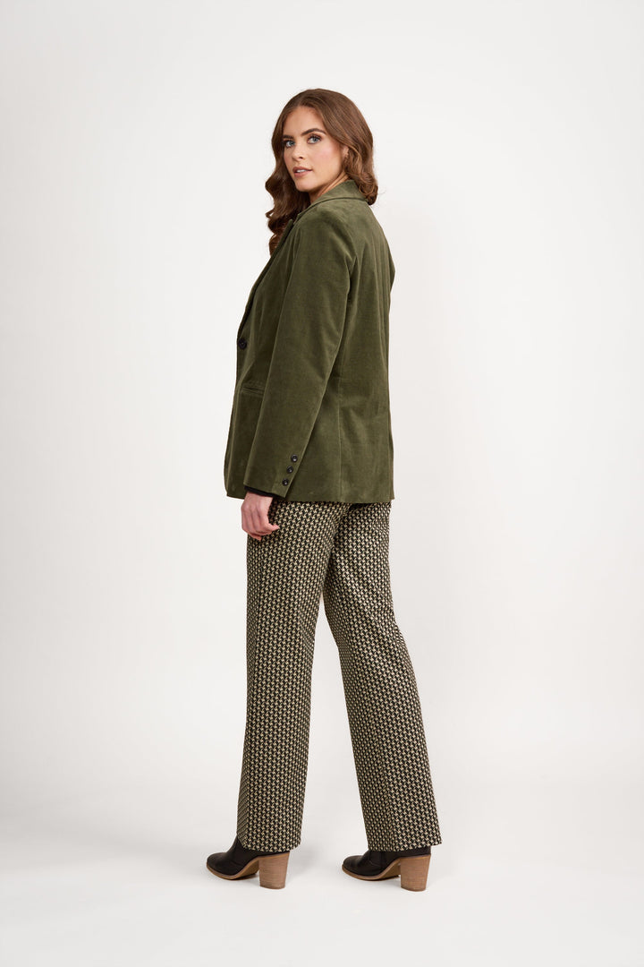 Pinwale Cord Blazer - Deep Sage - VA9 - Pizazz BoutiqueVassalli