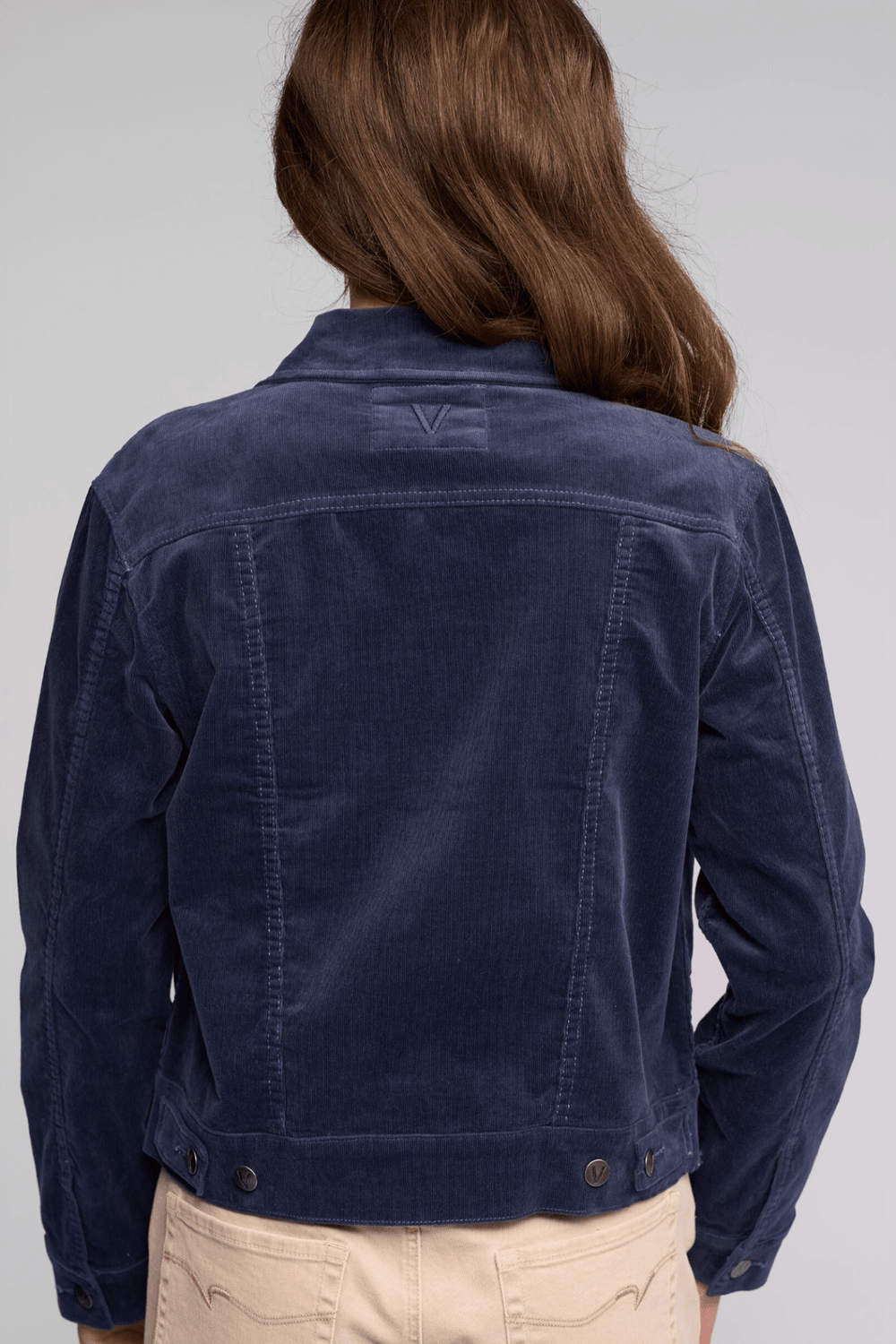 Pinwale Cord Jacket - Slate - VA7 - Pizazz BoutiqueVassalli