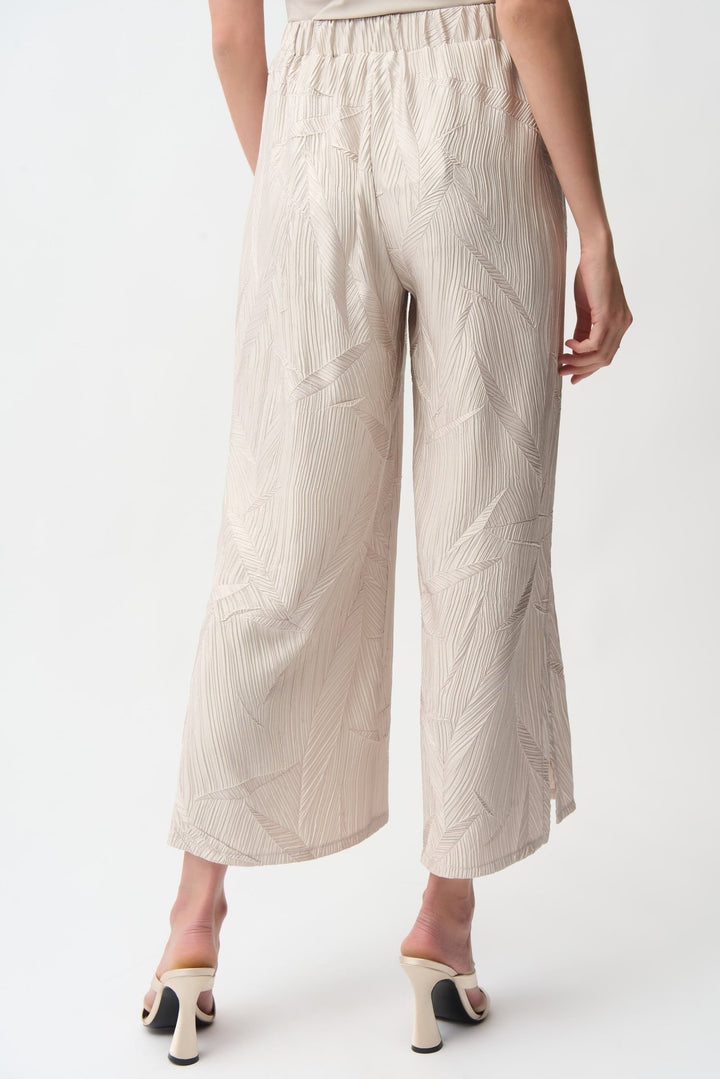 Pleated Satin Culotte Pant Set - Moonstone - JR5 - Pizazz BoutiqueJoseph Ribkoff