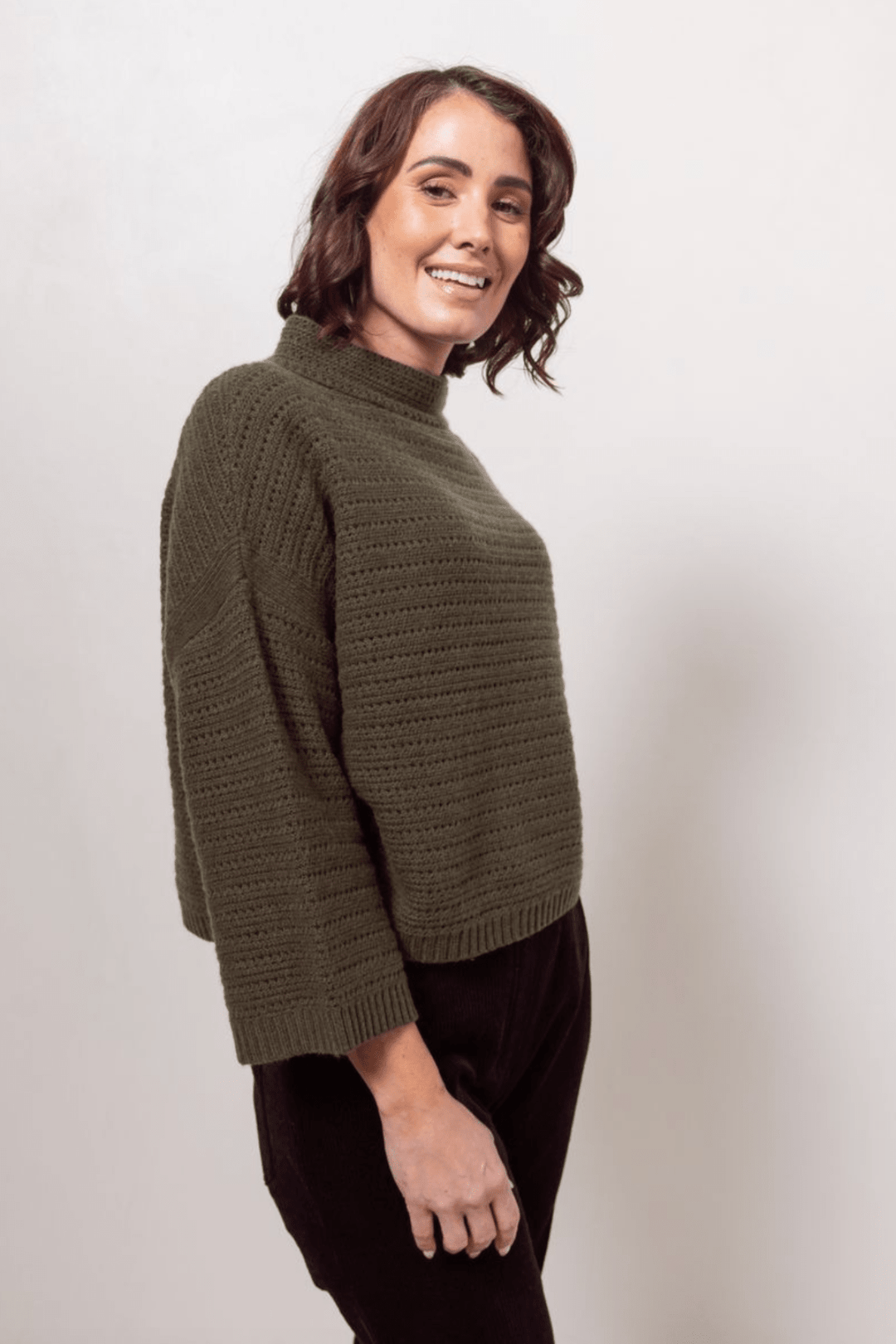 Pointelle Knit - Khaki - SS26 - Pizazz BoutiqueSee Saw