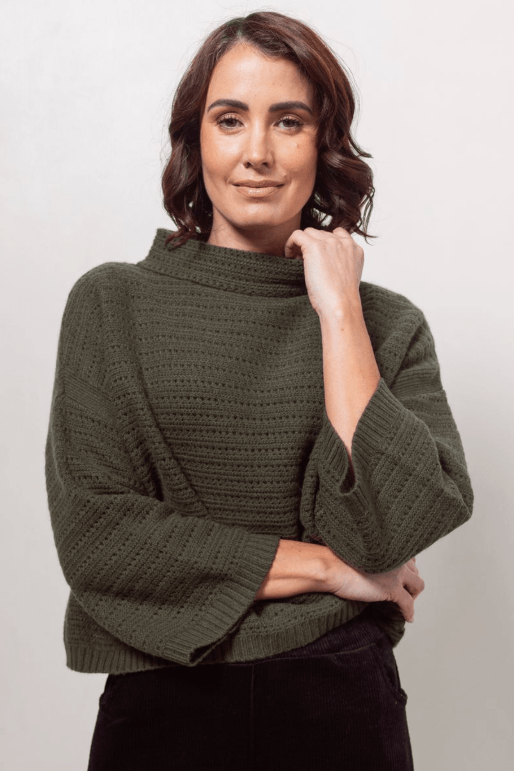 Pointelle Knit - Khaki - SS26 - Pizazz BoutiqueSee Saw