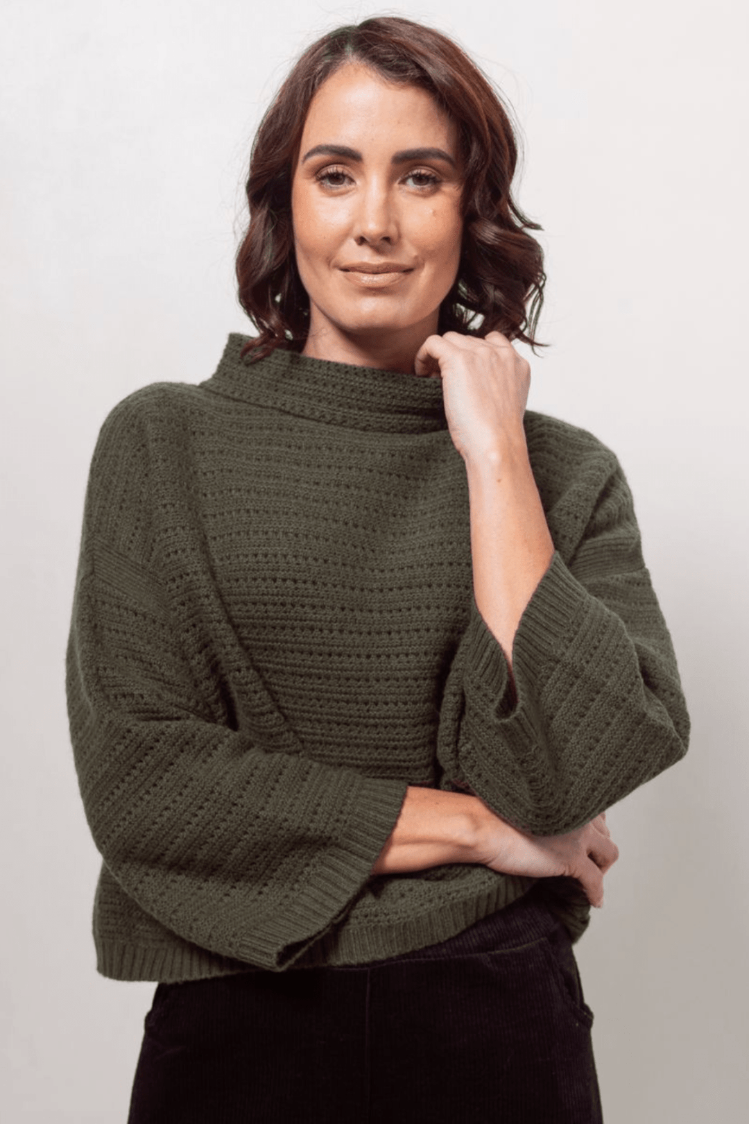 Pointelle Knit - Khaki - SS26 - Pizazz BoutiqueSee Saw