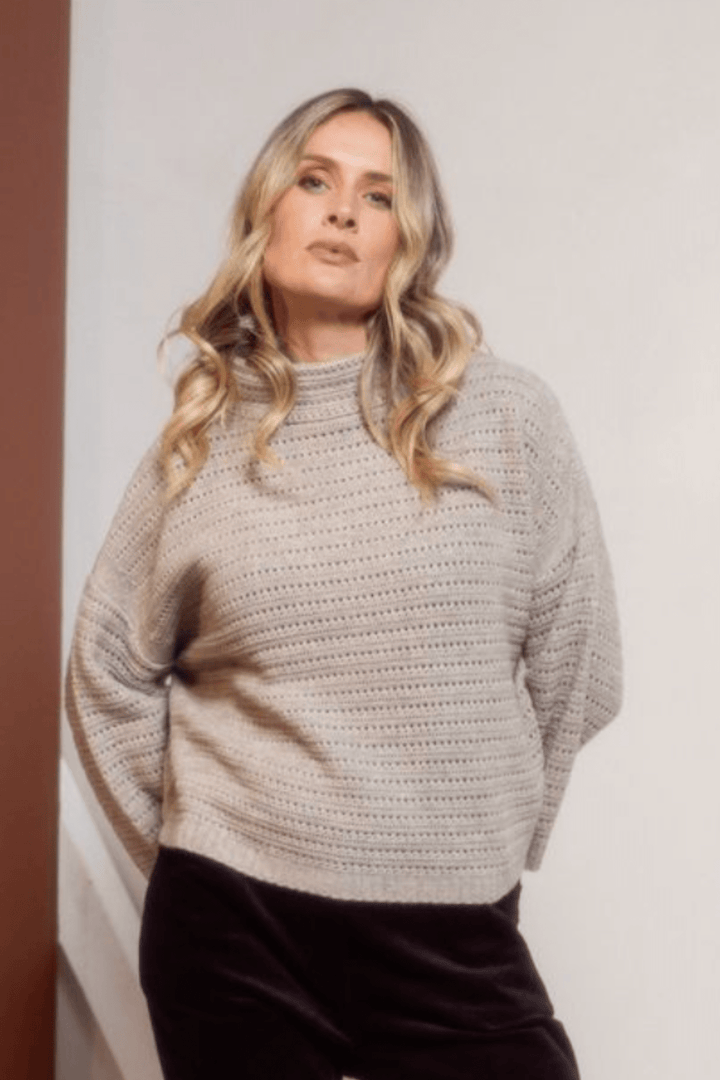 Pointelle Knit - Oat Marle - SS26 - Pizazz BoutiqueSee Saw