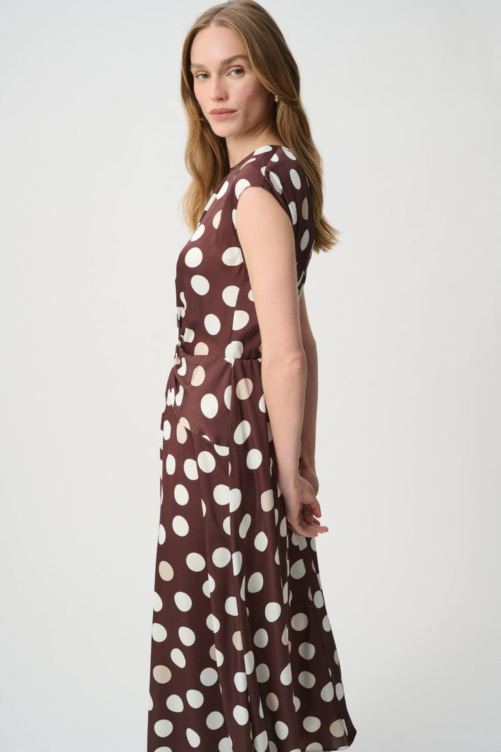 Polka Dot Twist Dress - Pizazz BoutiqueJoseph Ribkoff