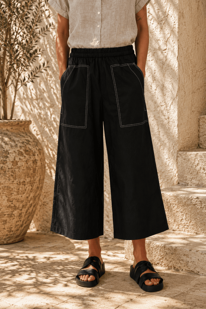 Poplin Pant - OJ80 - Pizazz BoutiqueNaturals By O & J