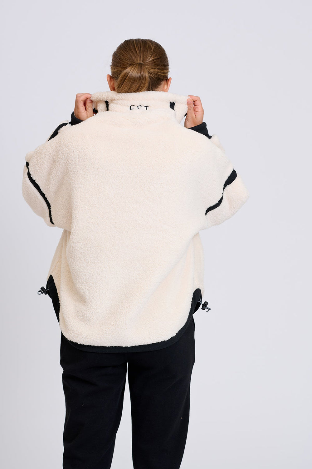 Popover Fleece Sweatshirt - Winter White - EST13 - Pizazz BoutiqueEST 1971