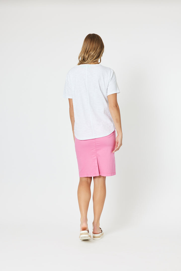 Portia Denim Skirt - Hot Pink - TZ3